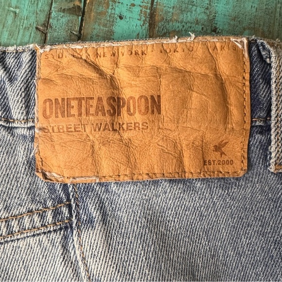 One Teaspoon Street Walkers High Waist 100% Cotton Vintage Inspired Jeans 31 - Picture 13 of 15